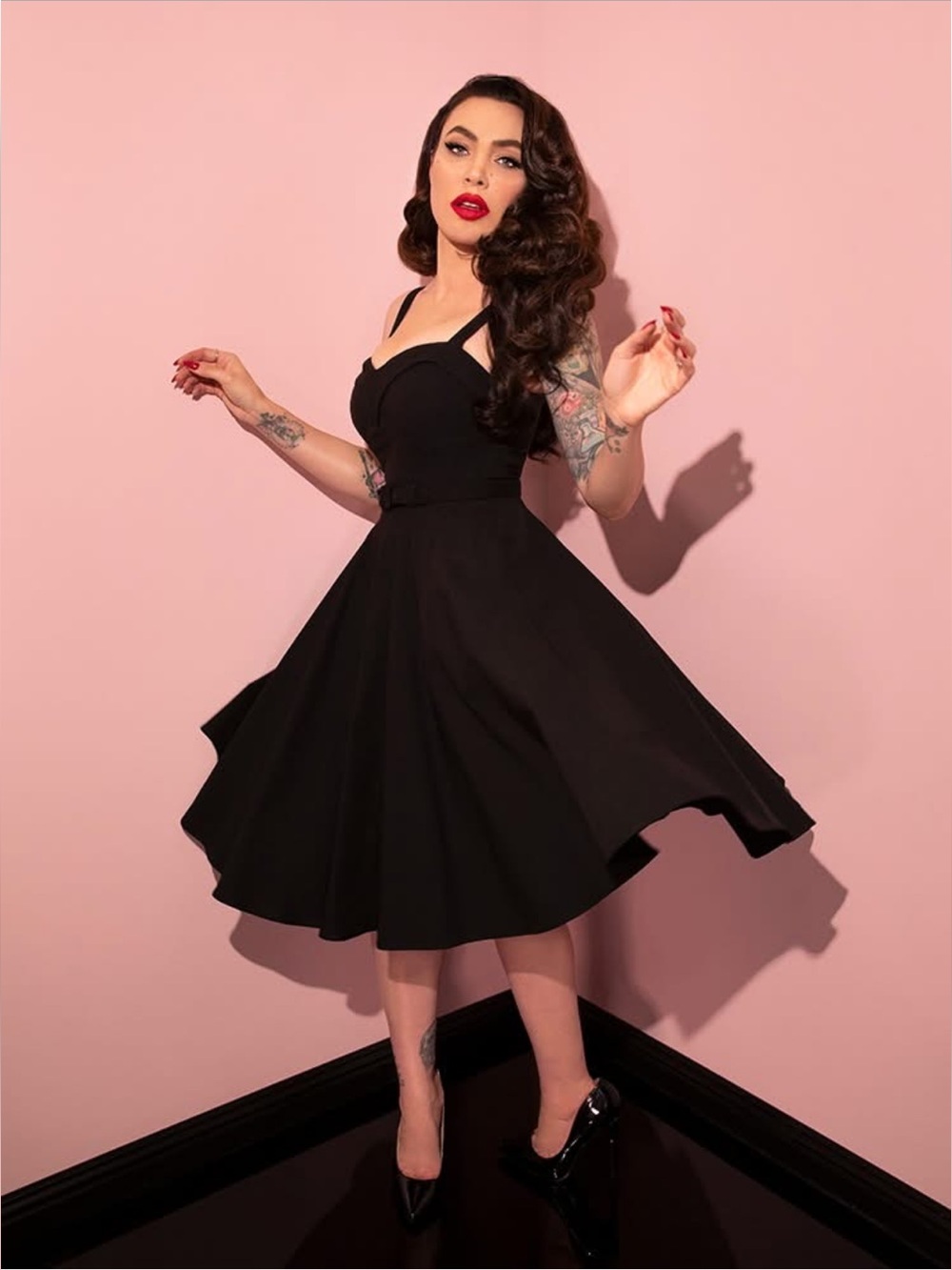Vixen Black Maneater Swing Dress 2x